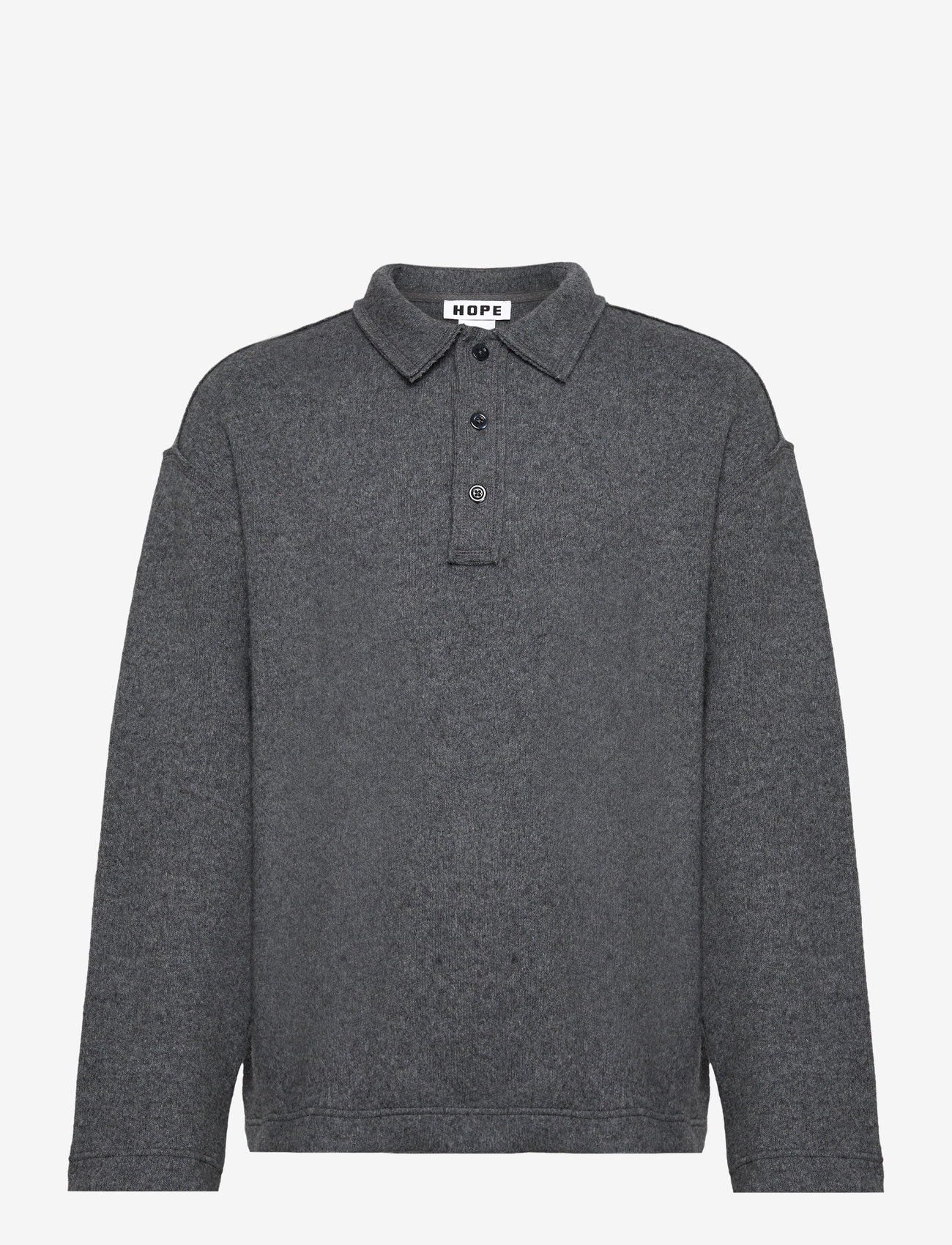 Hope - Rugby Wool Sweatshirt - grey melange - 0