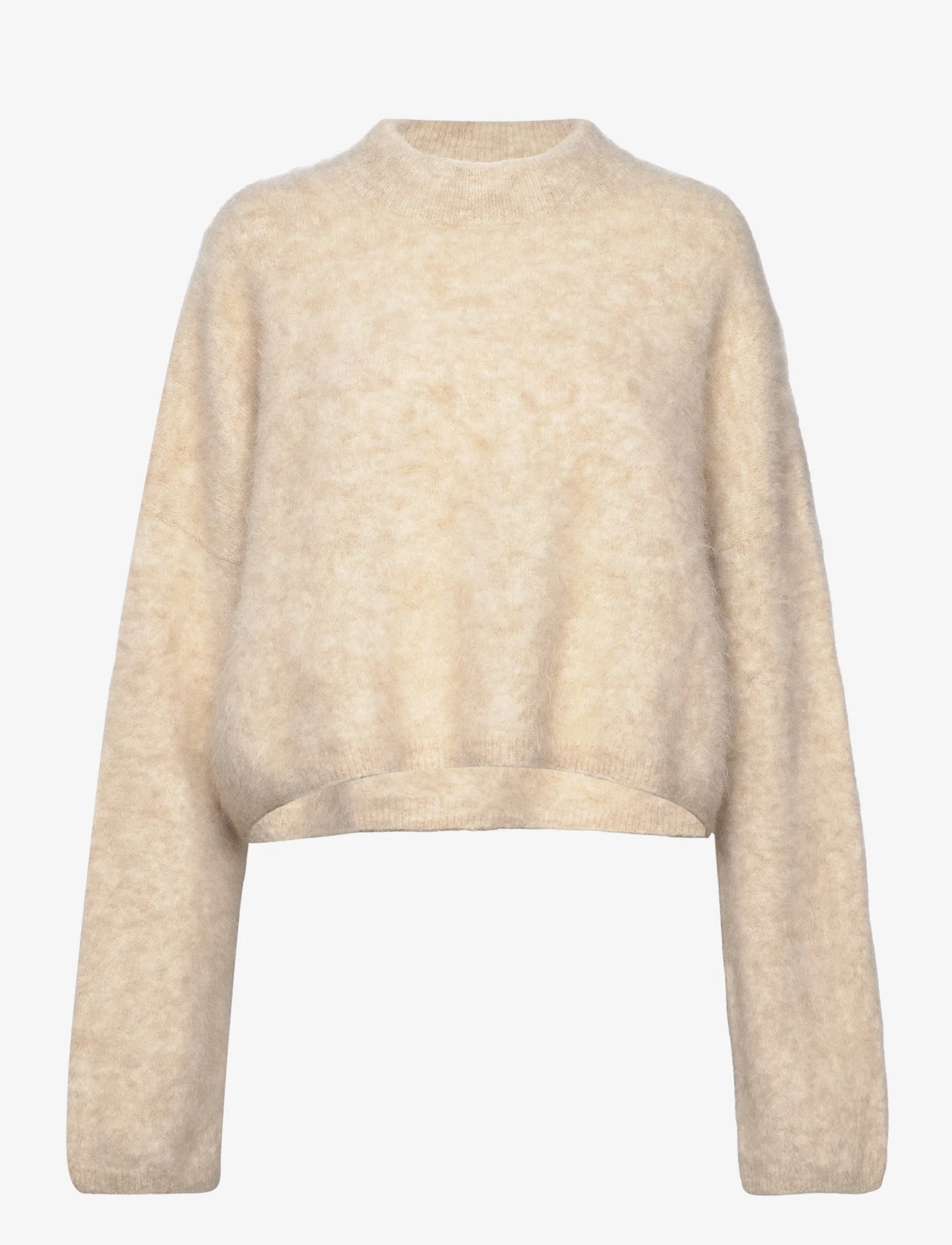 Hope - Boxy Alpaca Sweater - džemperi - light beige - 0