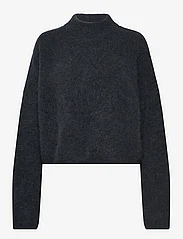 Hope - Boxy Alpaca Sweater - neulepuserot - washed black - 0