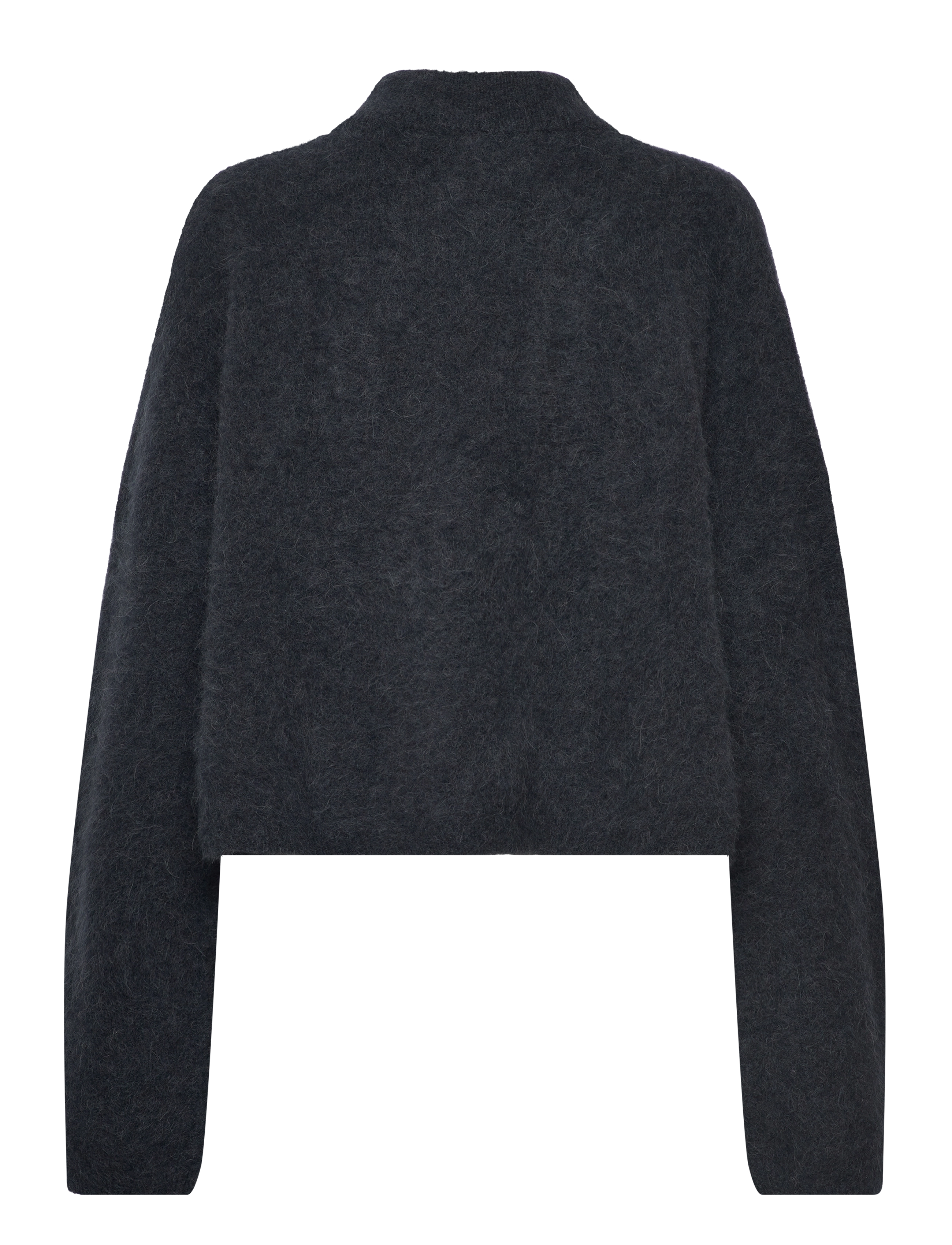 Hope - Boxy Alpaca Sweater - washed black - 1
