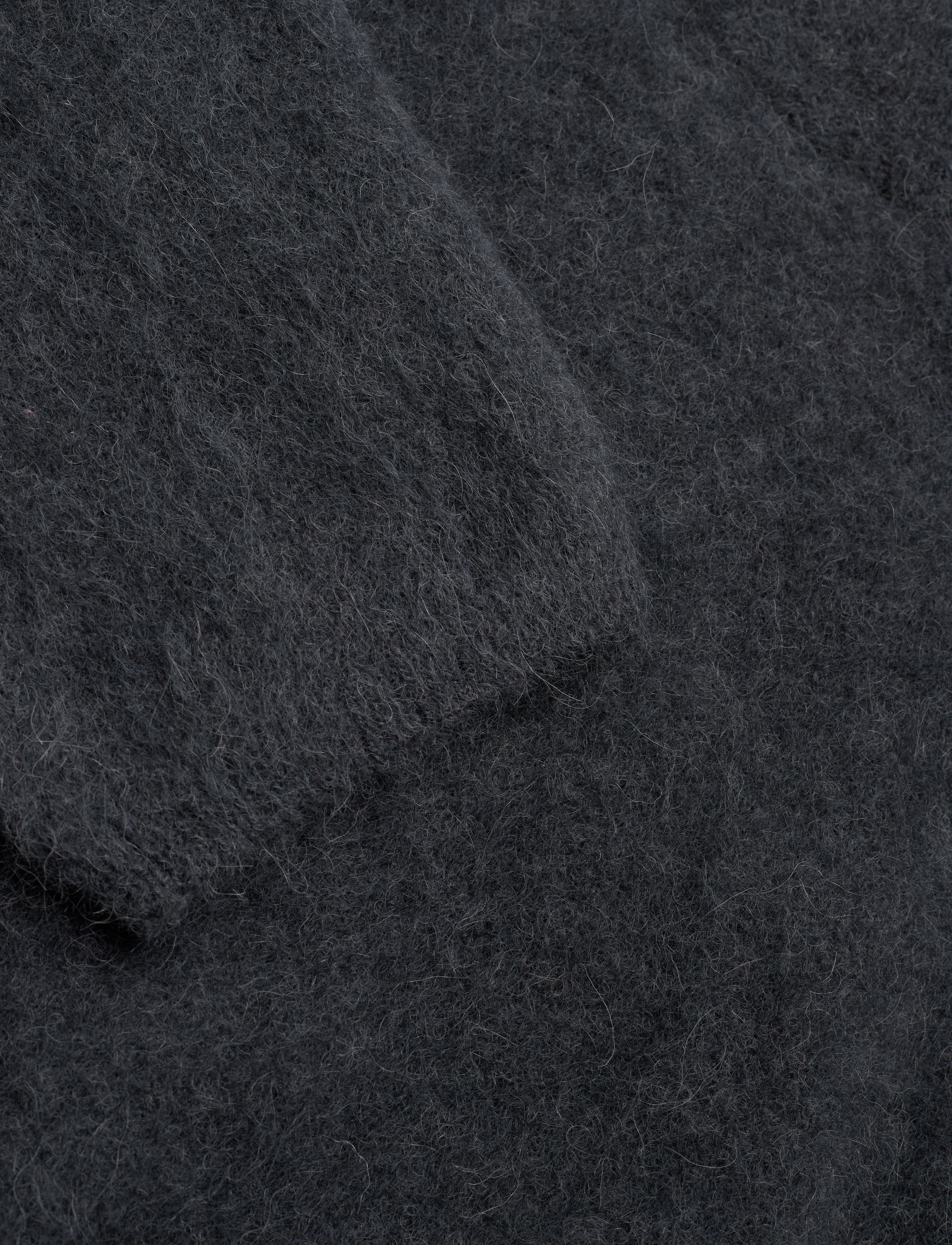Hope - Boxy Alpaca Sweater - washed black - 2