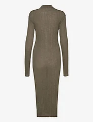 Hope - Ribbed Knitted Dress - bodycon dresses - dark khaki - 1