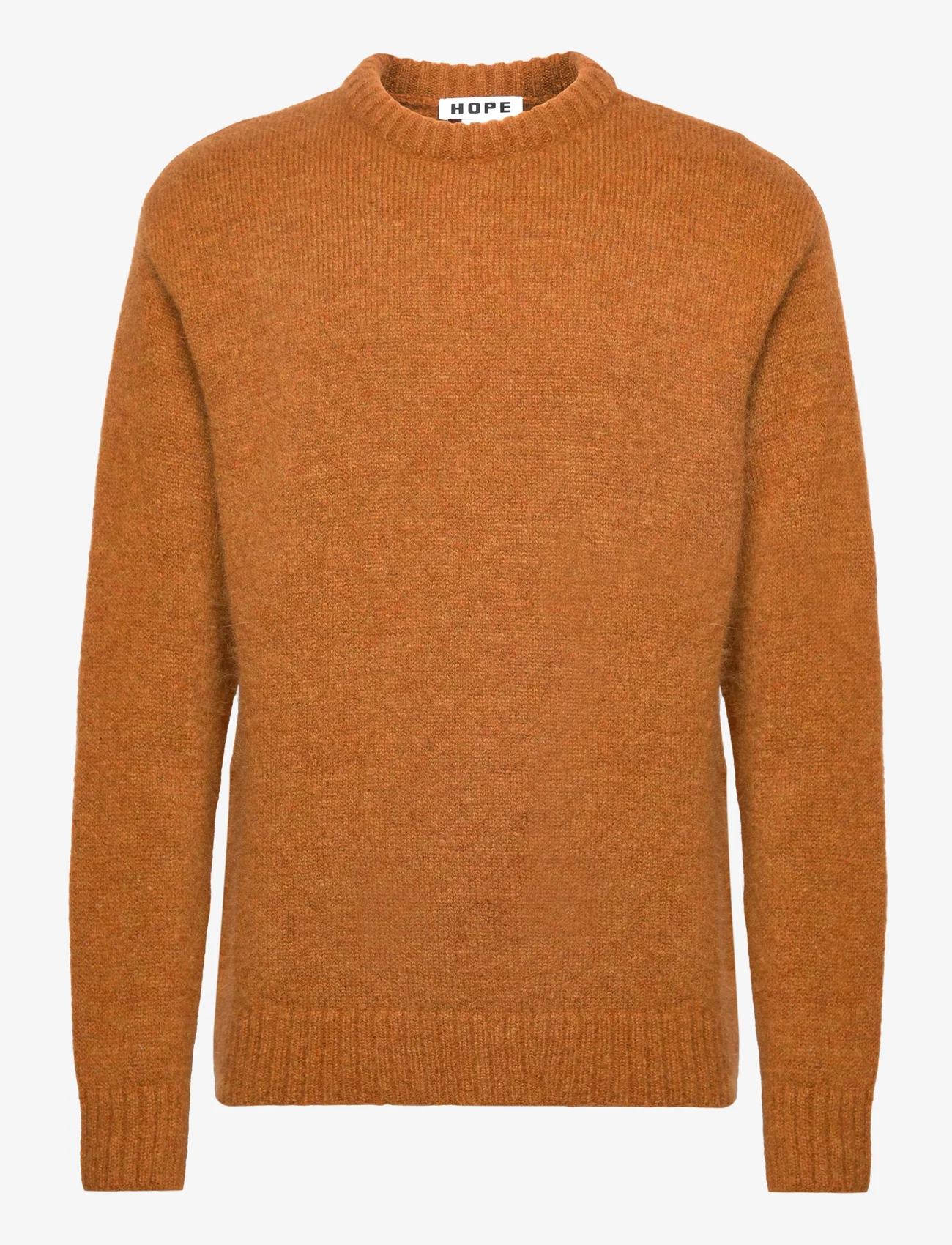 Hope - Oversized Crew-Neck Sweater - truien met ronde hals - pumpkin melange - 0