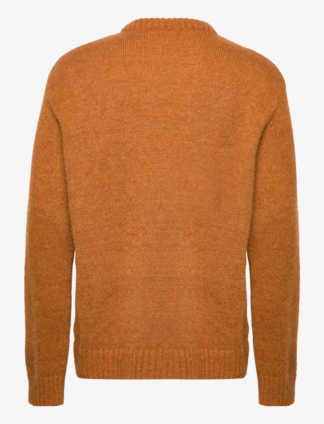 Hope - Oversized Crew-Neck Sweater - megztinis su apvalios formos apykakle - pumpkin melange - 1