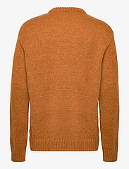 Hope - Oversized Crew-Neck Sweater - knitted round necks - pumpkin melange - 1