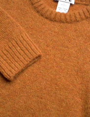 Hope - Oversized Crew-Neck Sweater - megztinis su apvalios formos apykakle - pumpkin melange - 2