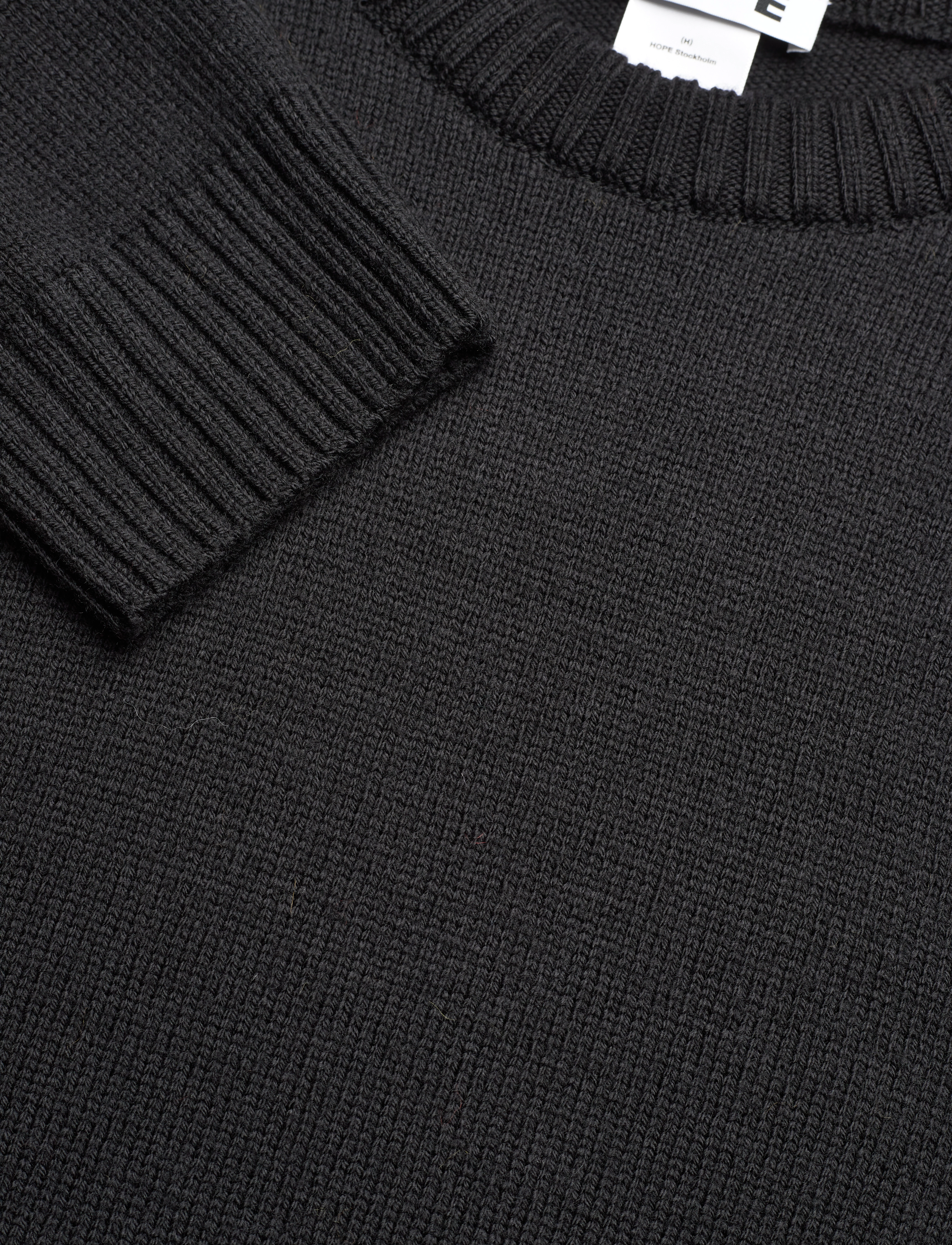 Hope - Oversized Merino Wool Sweater - black - 2