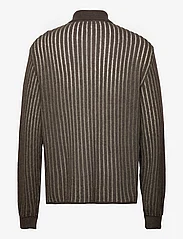 Hope - Relaxed-fit Knitted Cardigan - rennot kauluspaidat - dark khaki - 1