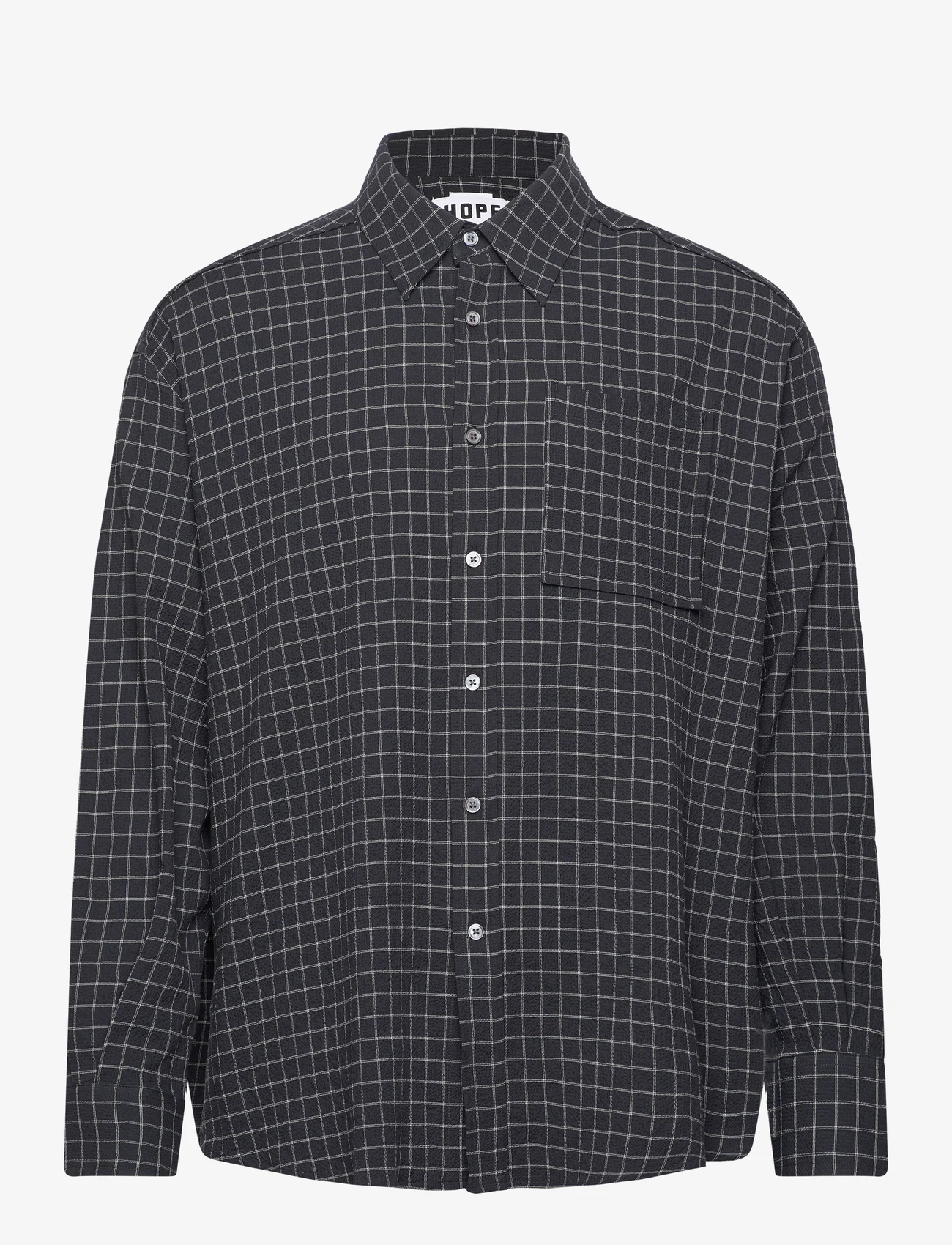 Hope - LIFT SHIRT - ternede skjorter - black check - 0