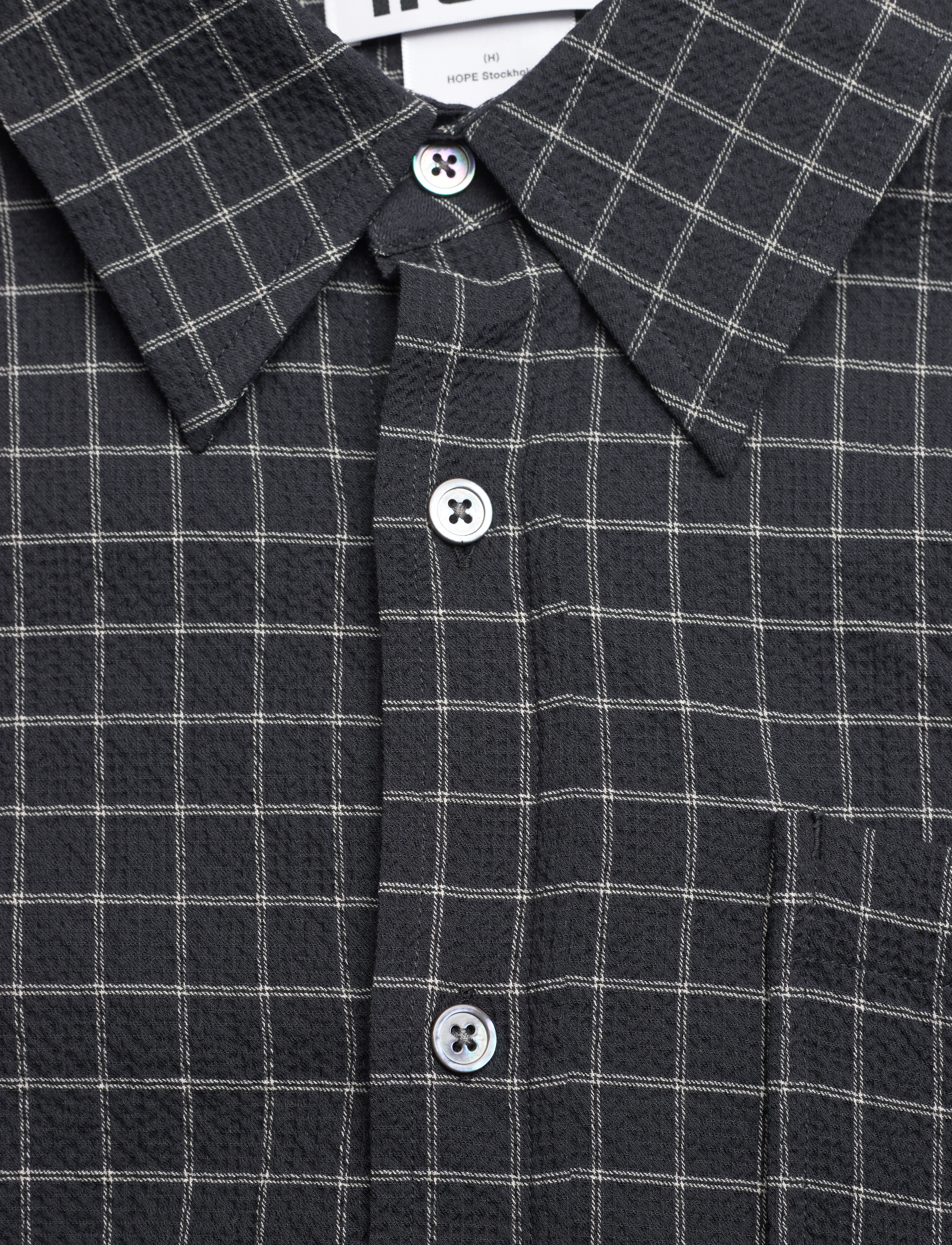 Hope - LIFT SHIRT - black check - 2