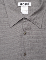Hope - Oversized Layered-sleeve Shirt - peruskauluspaidat - grey melange - 2
