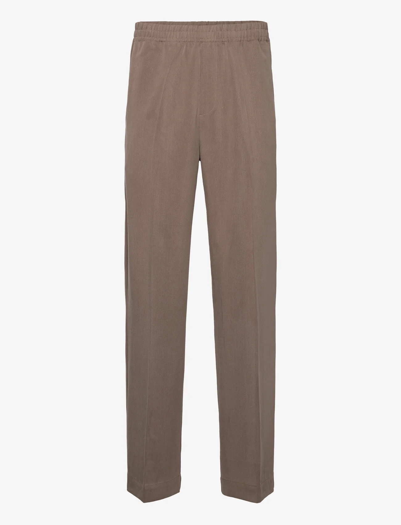 Hope - Elasticated Wide-leg Trousers - ikdienas bikses - mud brown - 0