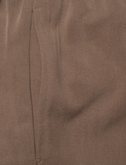 Hope - Elasticated Wide-leg Trousers - kasdienio stiliaus kelnės - mud brown - 6