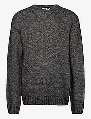 Hope - Oversized Wool Sweater - rund hals - black melange - 0