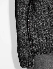 Hope - Oversized Wool Sweater - rundhalsad - black melange - 4