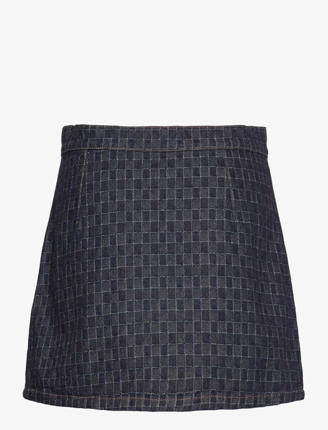 Hope - Brick Skirt Textured Indigo - trumpi sijonai - textured indigo - 1