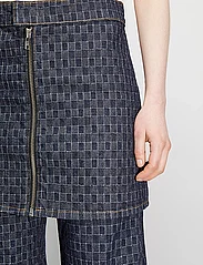 Hope - Brick Skirt Textured Indigo - trumpi sijonai - textured indigo - 5