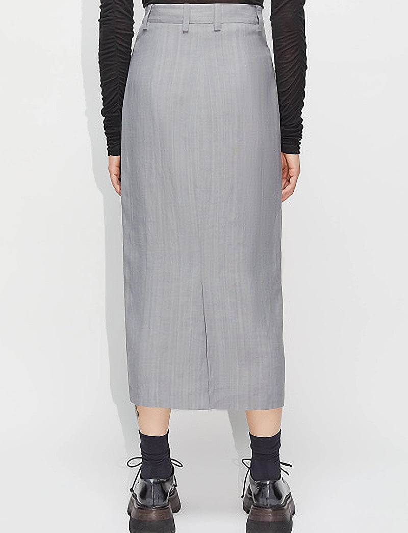 Hope - Longy Skirt Blue Grey - midi nederdele - blue grey - 3