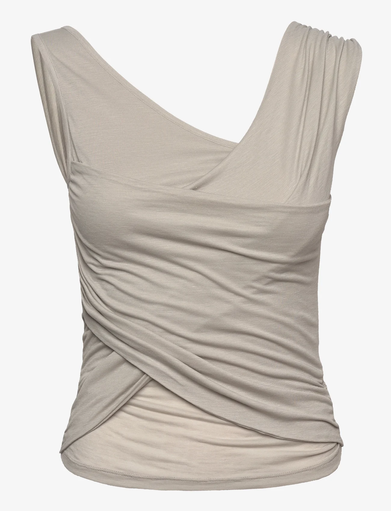 Hope - Secret Top Dove Grey - sleeveless blouses - dove grey - 0
