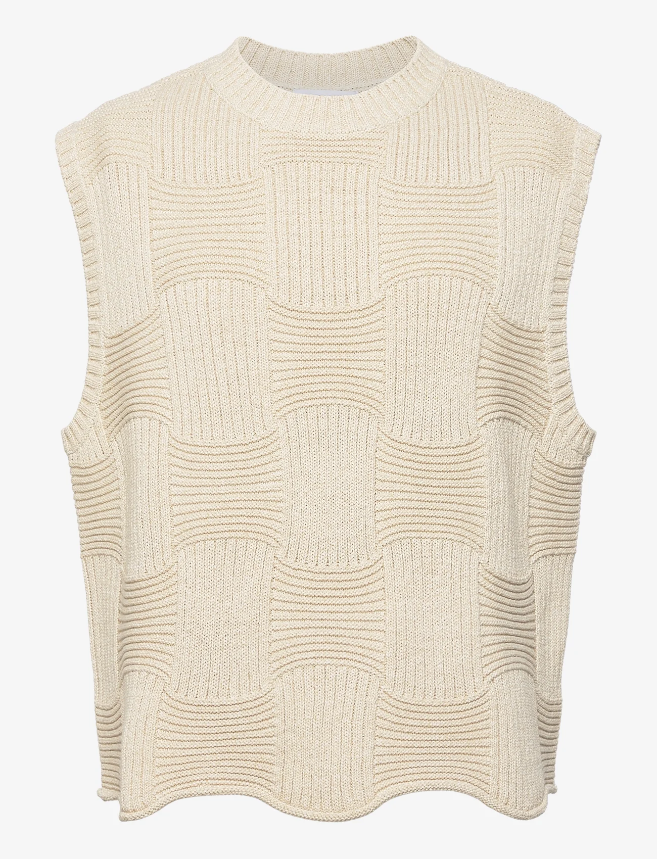 Hope - Trap Vest Offwhite - knitted vests - offwhite - 0