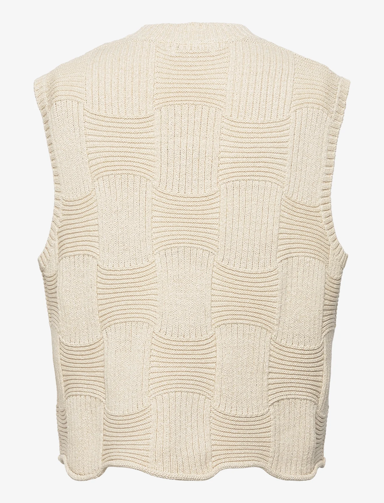 Hope - Trap Vest Offwhite - knitted vests - offwhite - 1
