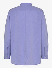 Hope - Elma Edit Shirt Mid Blue Micro Stripe - denimskjorter - mid blue micro stripe - 2