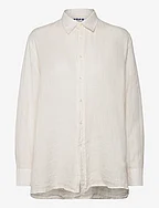 Elma Edit Clean Shirt Off White Linen - OFFWHITE LINEN