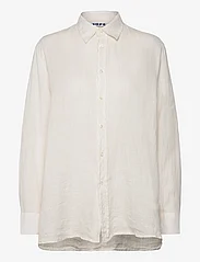 Hope - Elma Edit Clean Shirt Off White Linen - linneskjortor - offwhite linen - 0