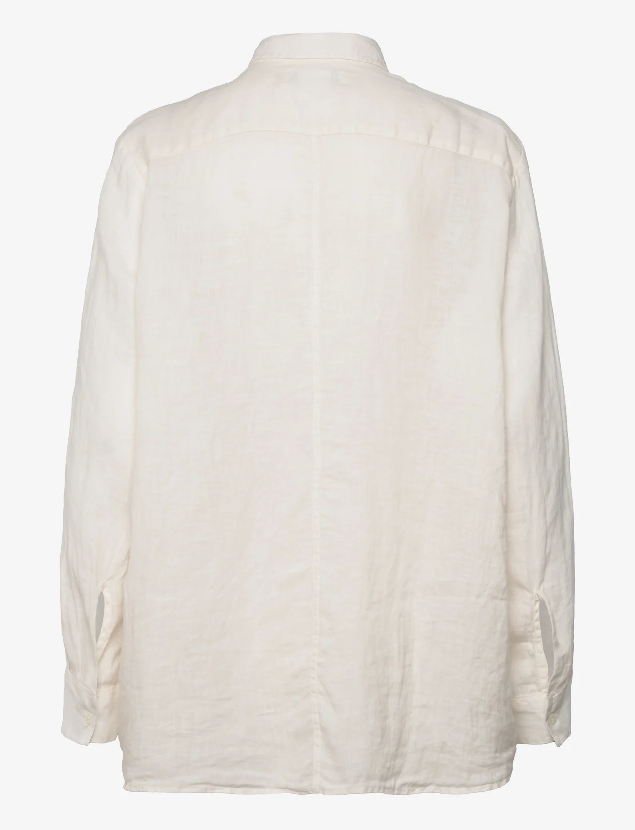 Hope - Elma Edit Clean Shirt Off White Linen - linnen overhemden - offwhite linen - 1