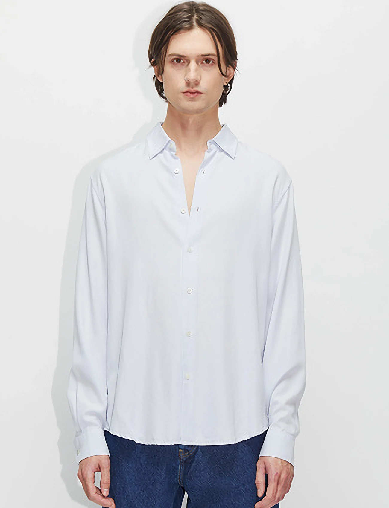 Hope - Air Clean Shirt Khaki - basic skjortor - light blue - 0