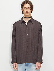 Hope - Spread Shirt Brown Check - casual skjortor - brown check - 2