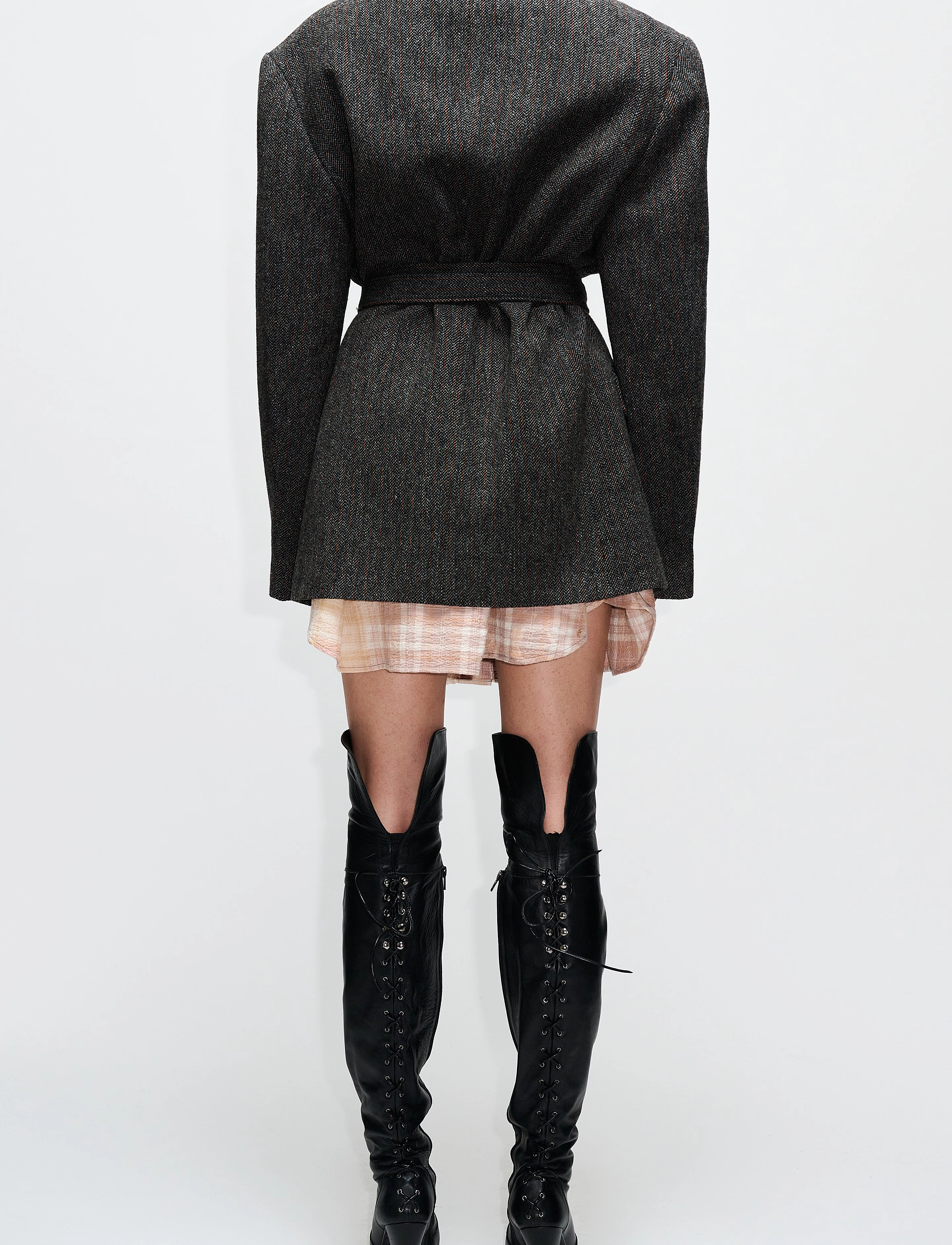 Hope - STRAVA BLAZER - grey herringbone - 3