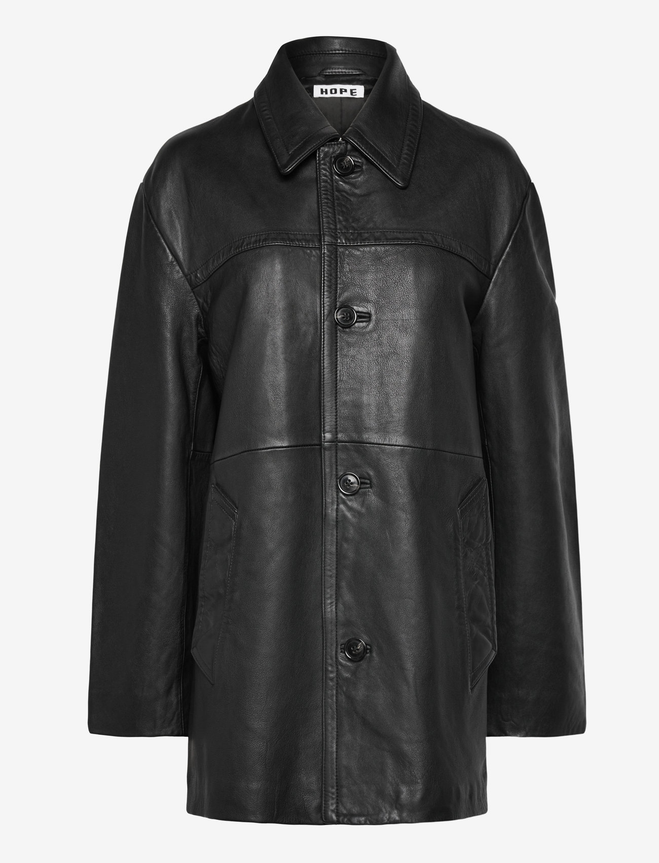 Hope - DELUSION JACKET - frühlingsjacken - black washed leather - 0