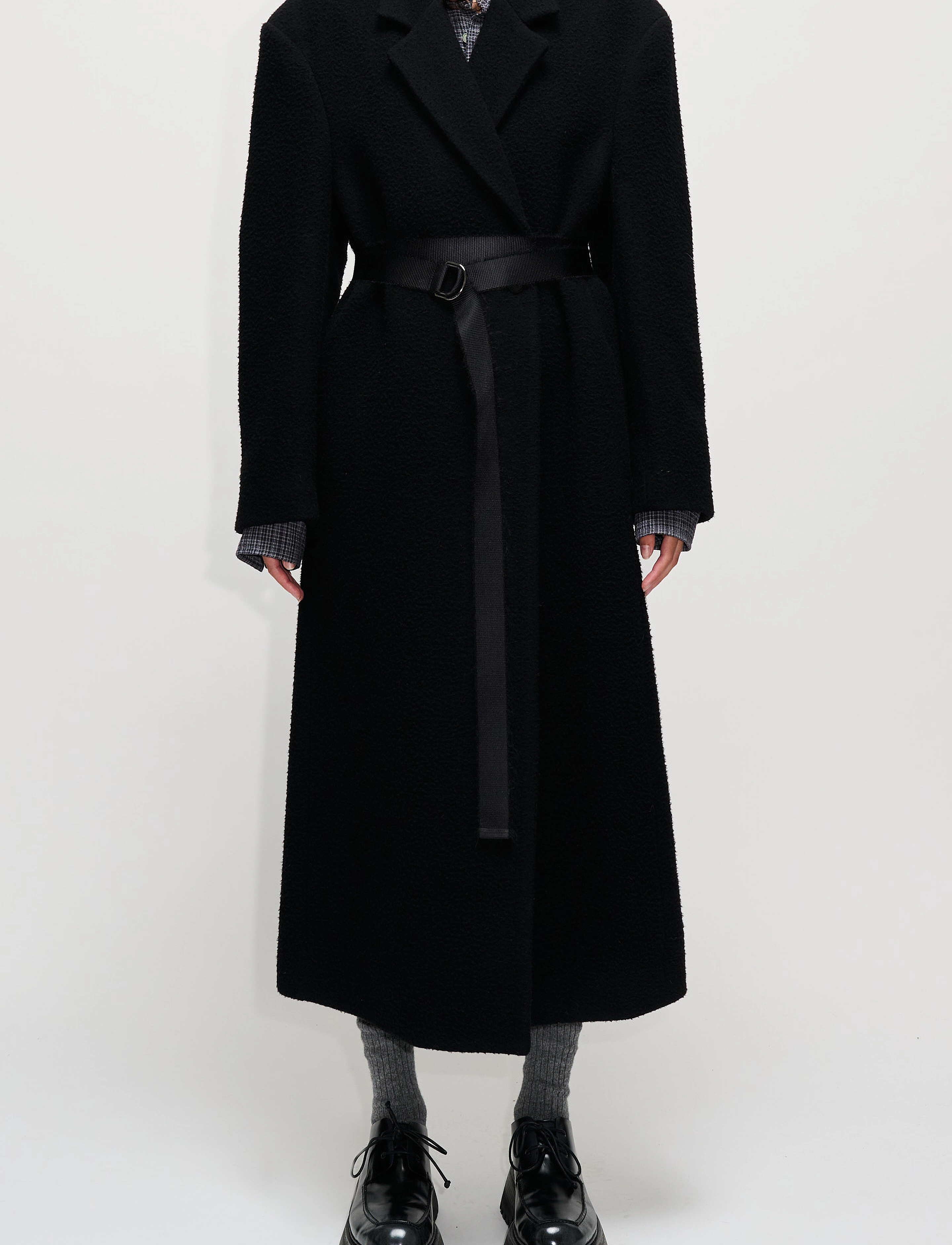 Hope ABOLISH COAT - Jacken & Mäntel - BLACK CASENTINO CRUSH / black