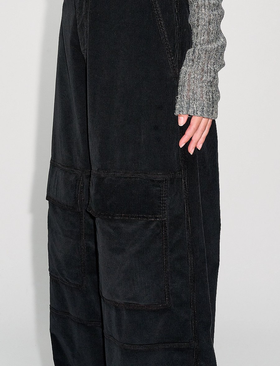 Hope - HEARTBREAK TROUSERS - cargo-püksid - black smooth cord - 4