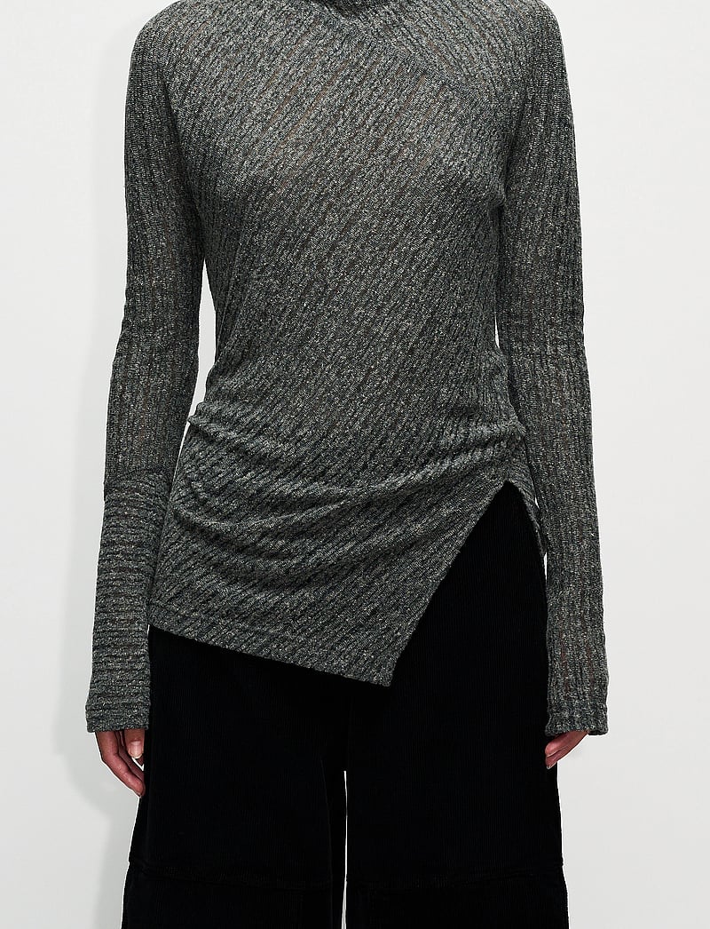 Hope - SCRATCH LS - pikkade varrukatega alussärgid - grey fluffy stripe - 0