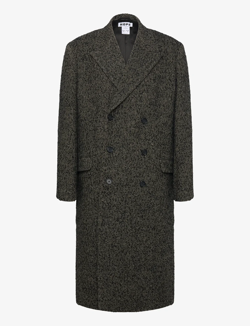 Hope - TIME COAT - ullrockar - grey herringbone - 1