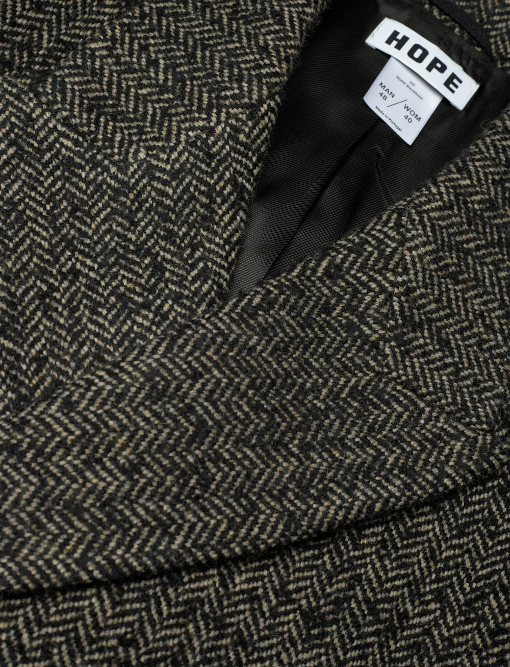 Hope - TIME COAT - ullrockar - grey herringbone - 5