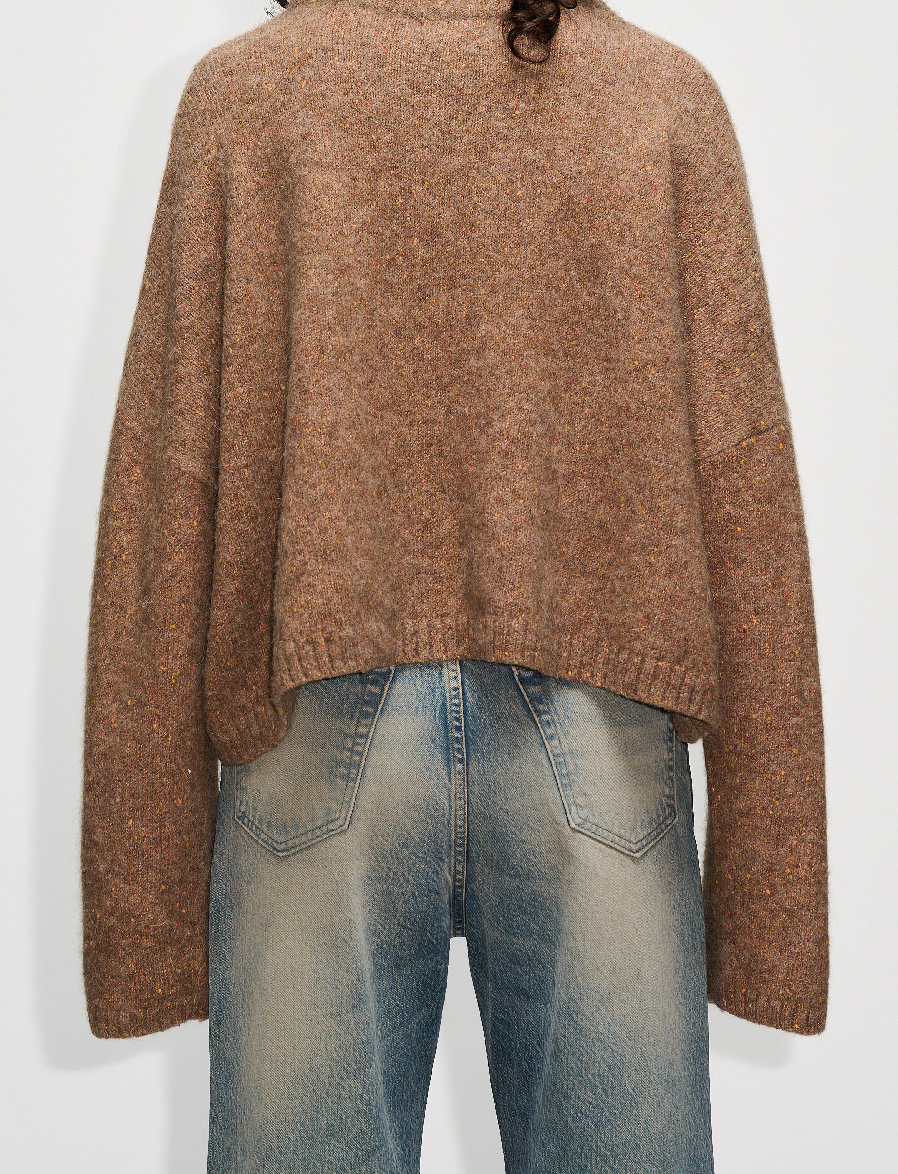 Hope - APERTO TURTLE SWEATER - beige orange melange - 4