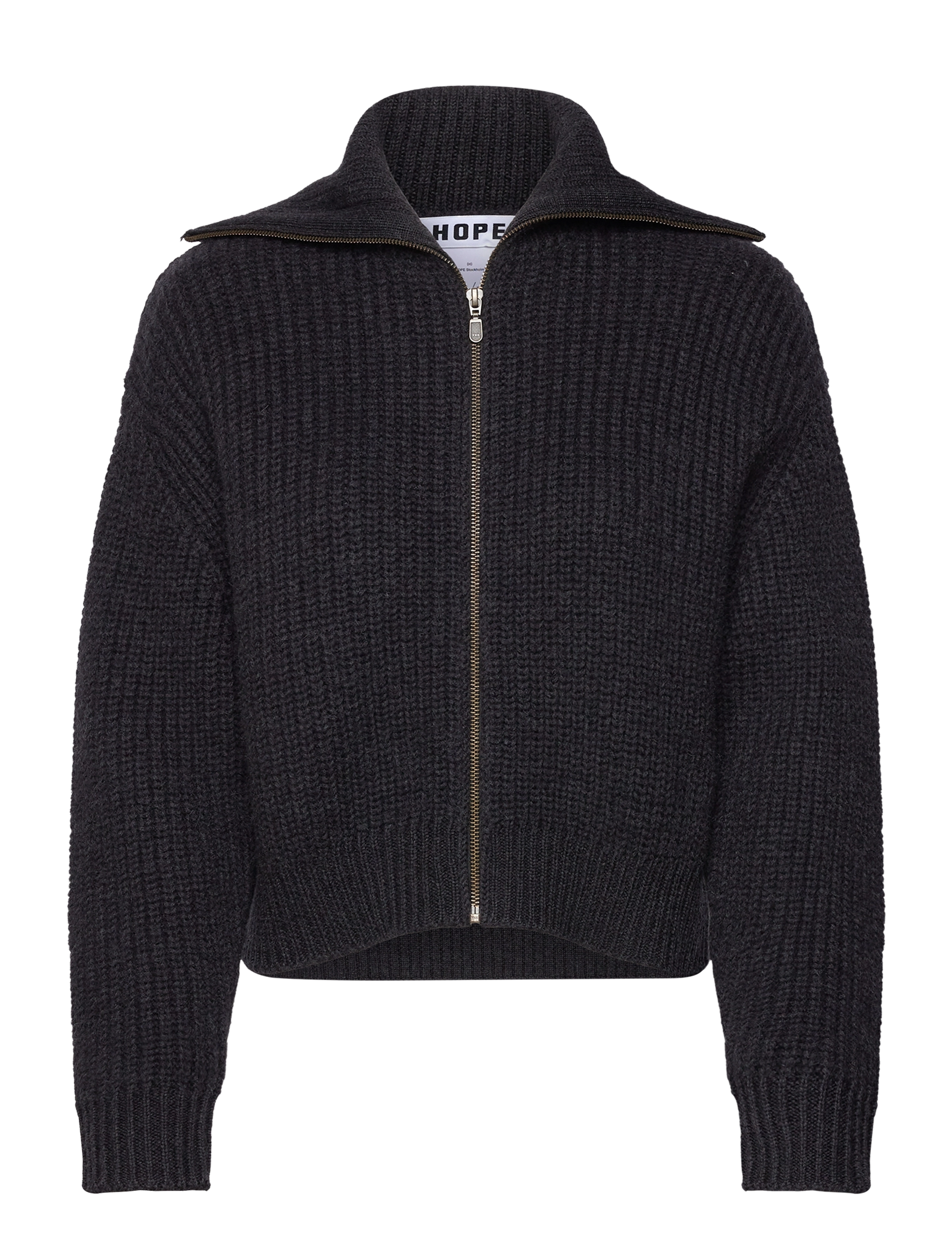 BLACK MELANGE WOOL