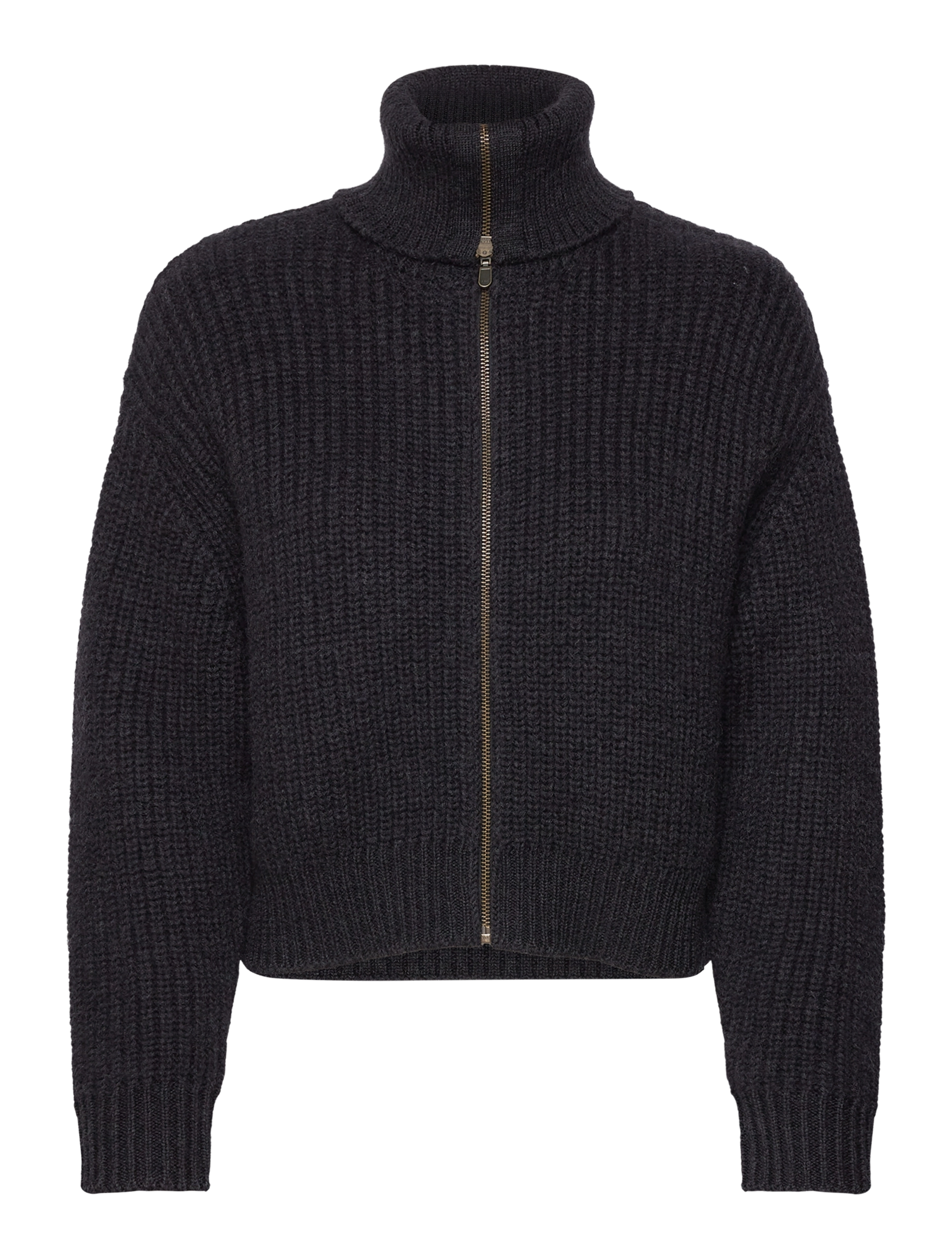 Hope - YUMMY CARDIGAN - black melange wool - 4