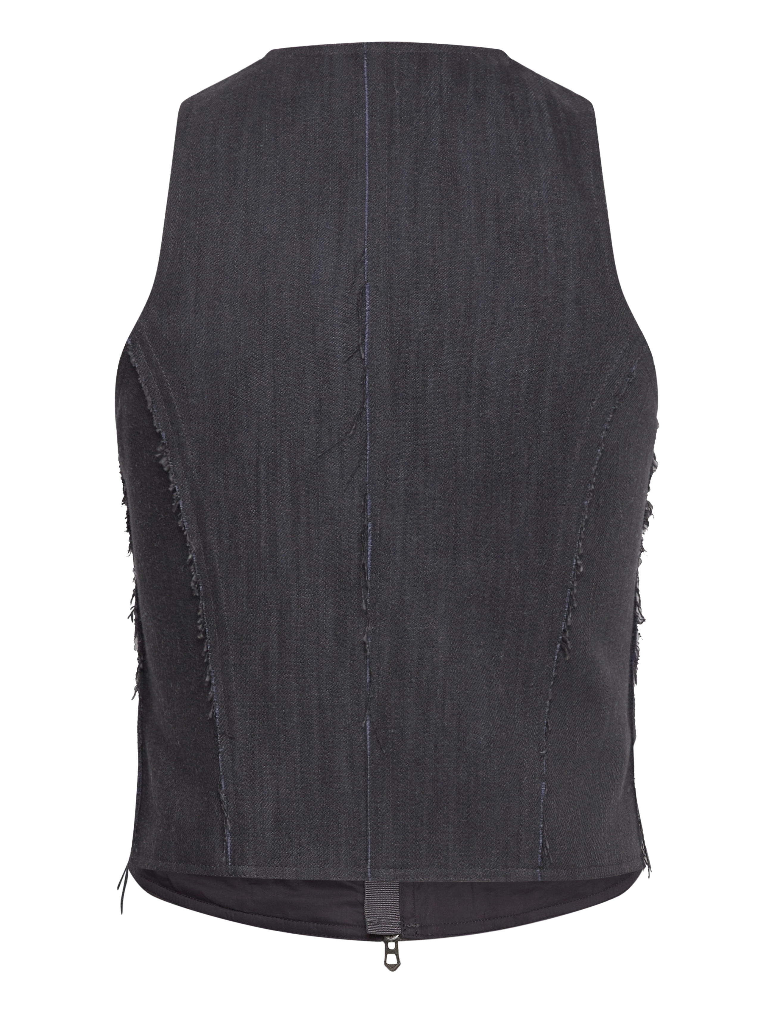 Hope - SCULPT TOP - vests - grey blue slub twill - 2