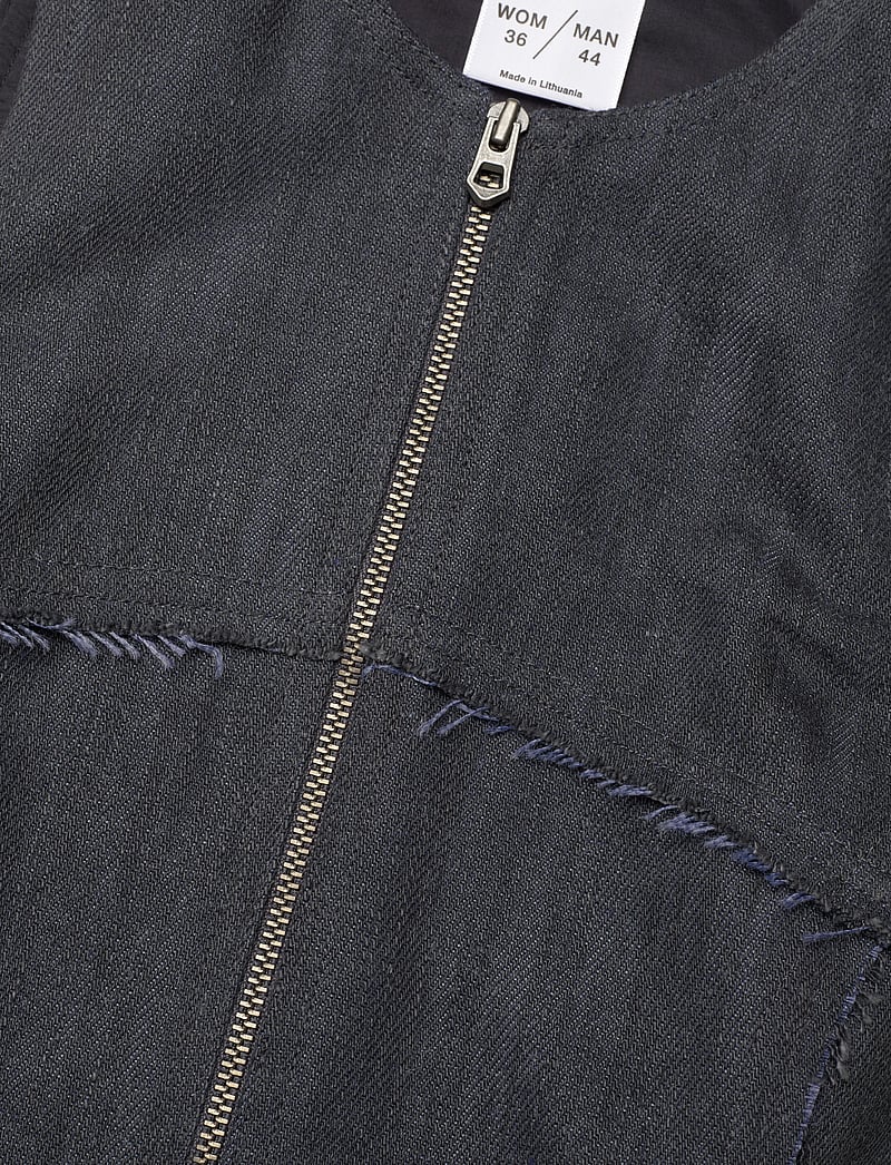 Hope - SCULPT TOP - mode trends - grey blue slub twill - 5