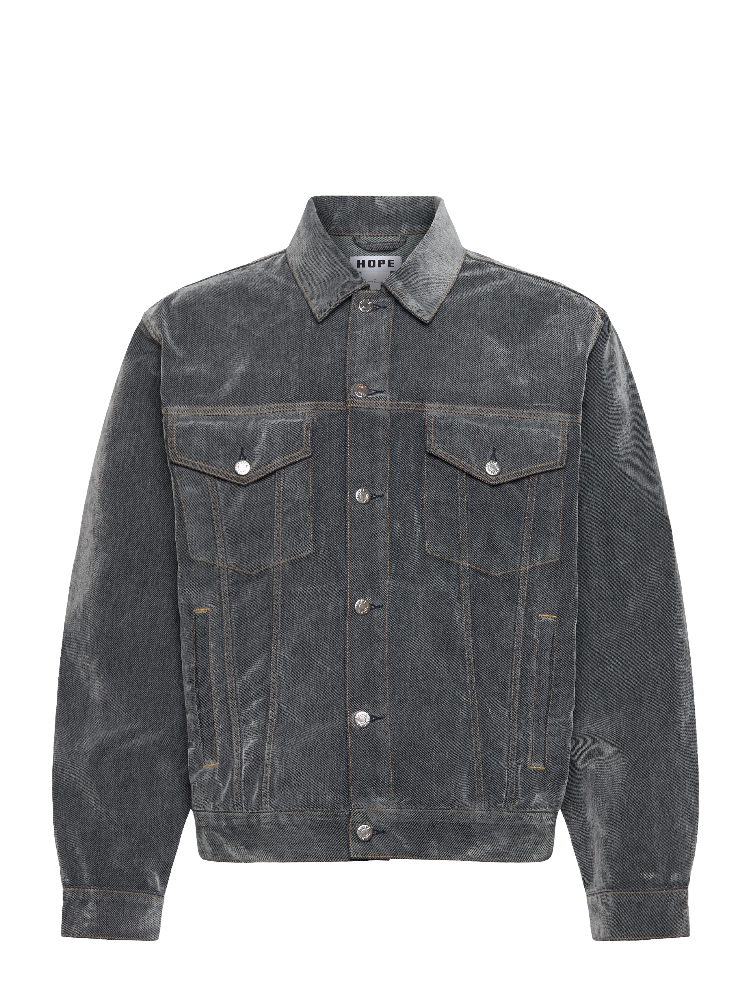 HOPE Bold Denim Jacke Grau Flock Grau - 50 - Herren