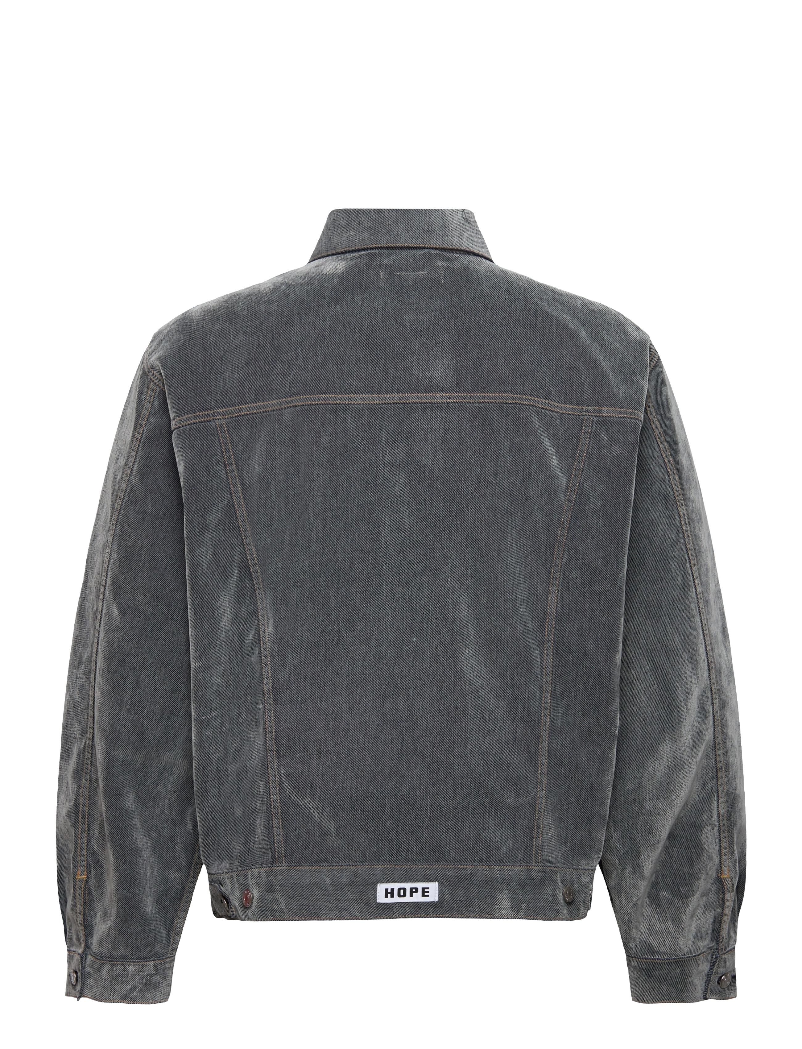 Hope - Bold Denim Jacket Grey Flock - grey flock - 1