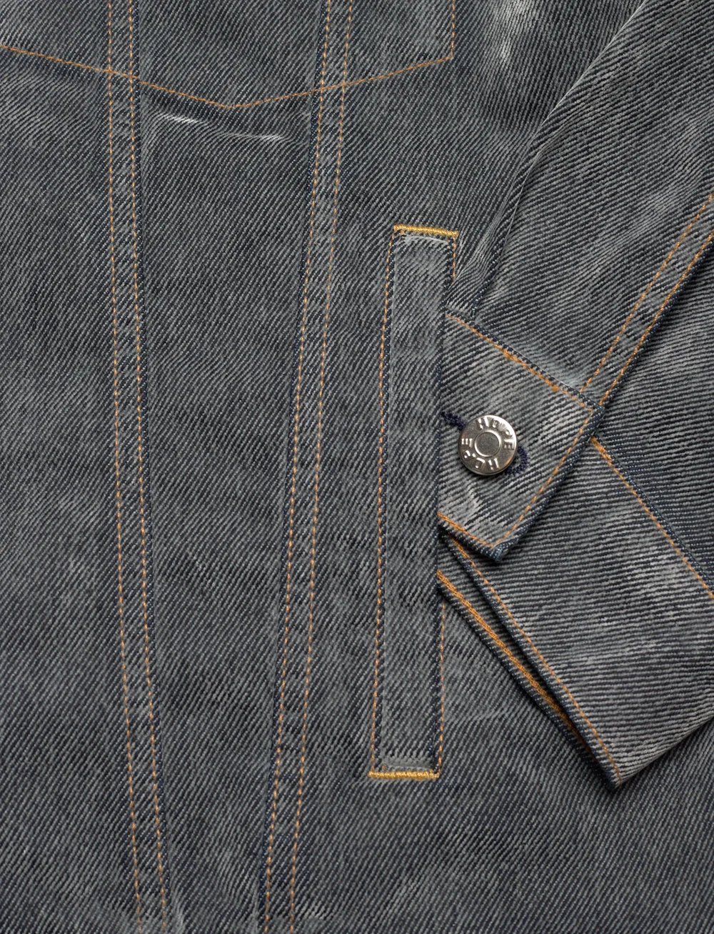 Hope - Bold Denim Jacket Grey Flock - farkkutakit - grey flock - 3