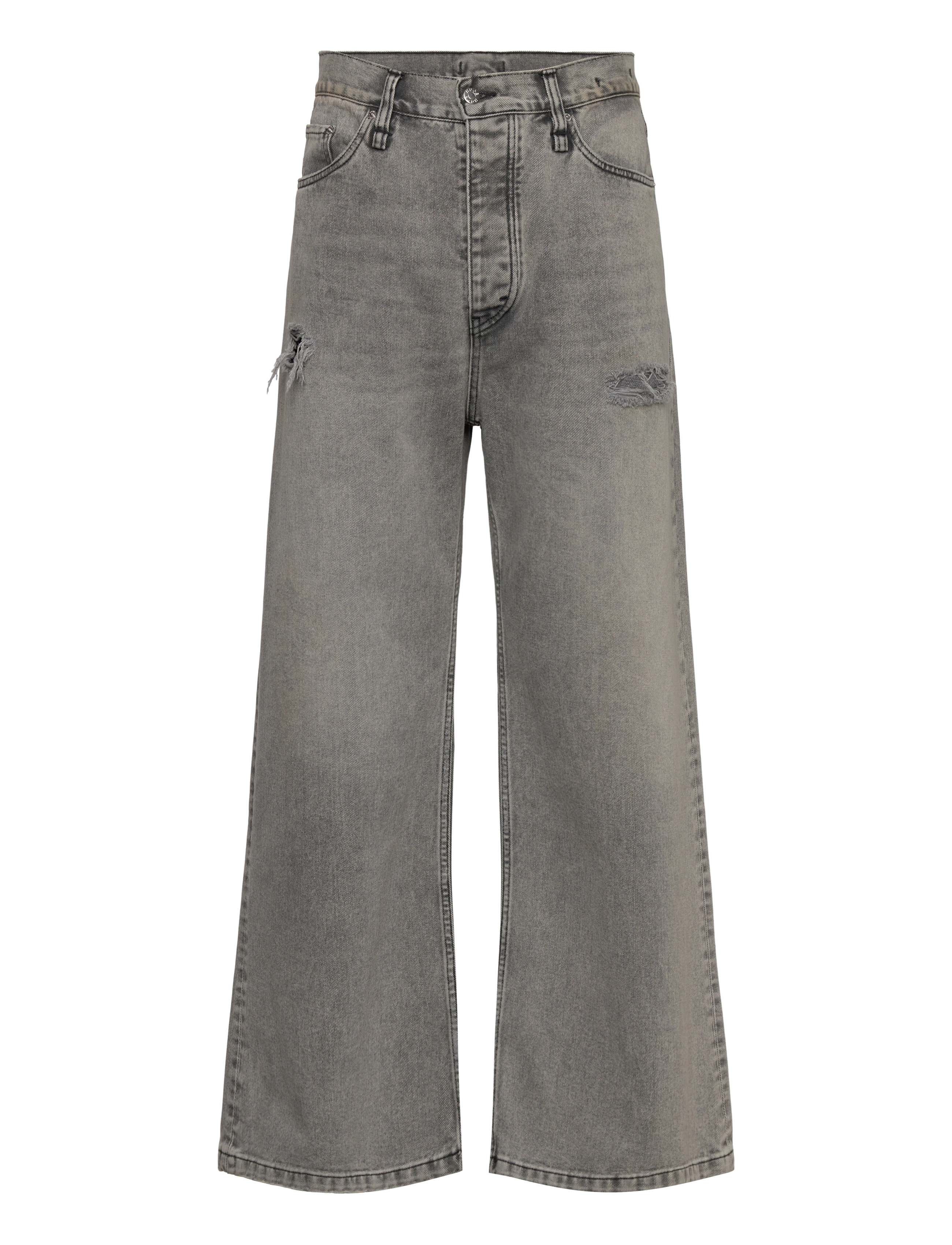 Hope Skid Jeans Grey Vintage, Mænd, Slidte Brede Ben Jeans, Grå, Str: 27