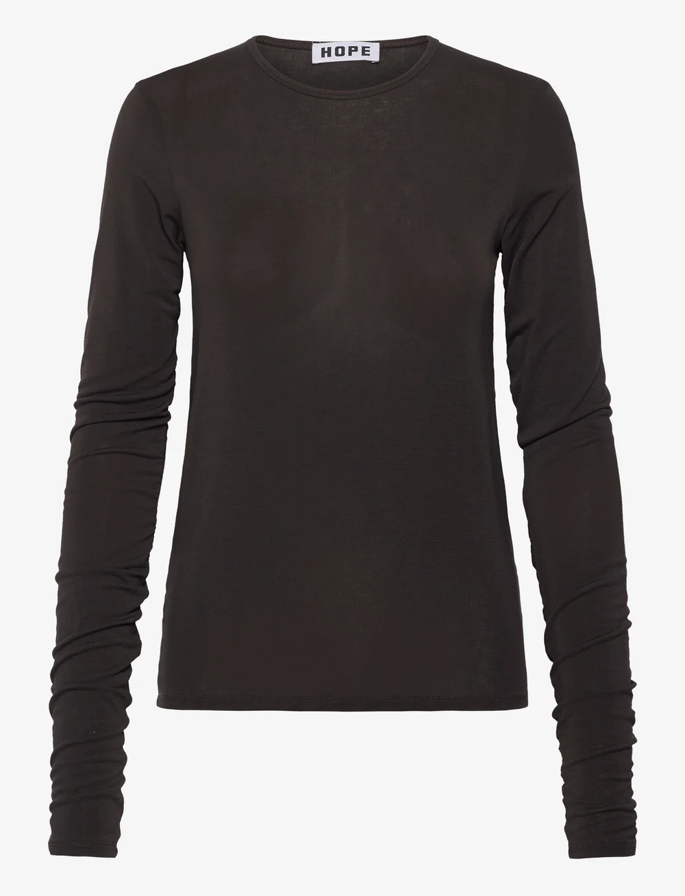 Hope - Nothing LS Tee Black Thin Jersey - pitkähihaiset t-paidat - black thin jersey - 0