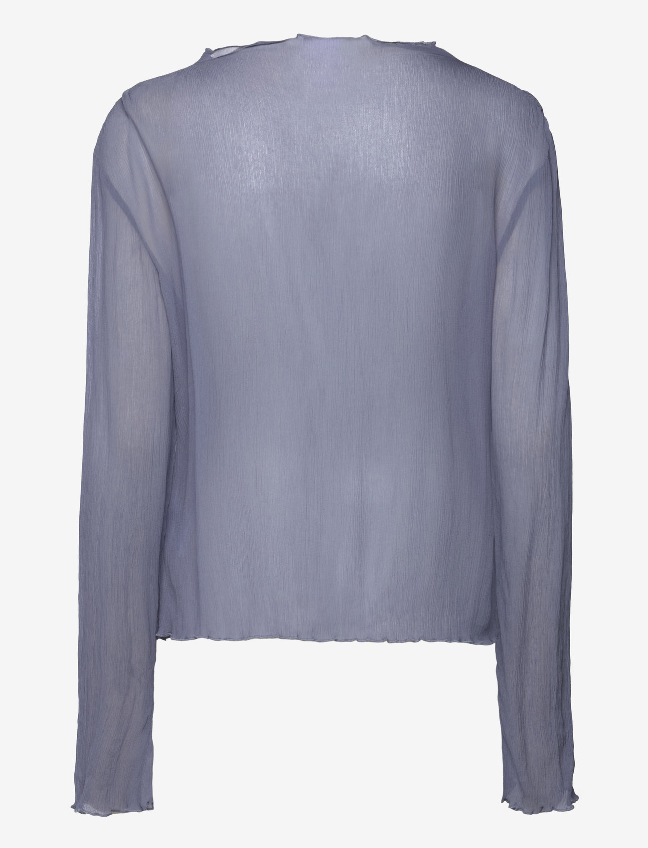 Hope - Simple Longsleeve Yellow Wallpaper Print - long-sleeved tops - dove blue - 1