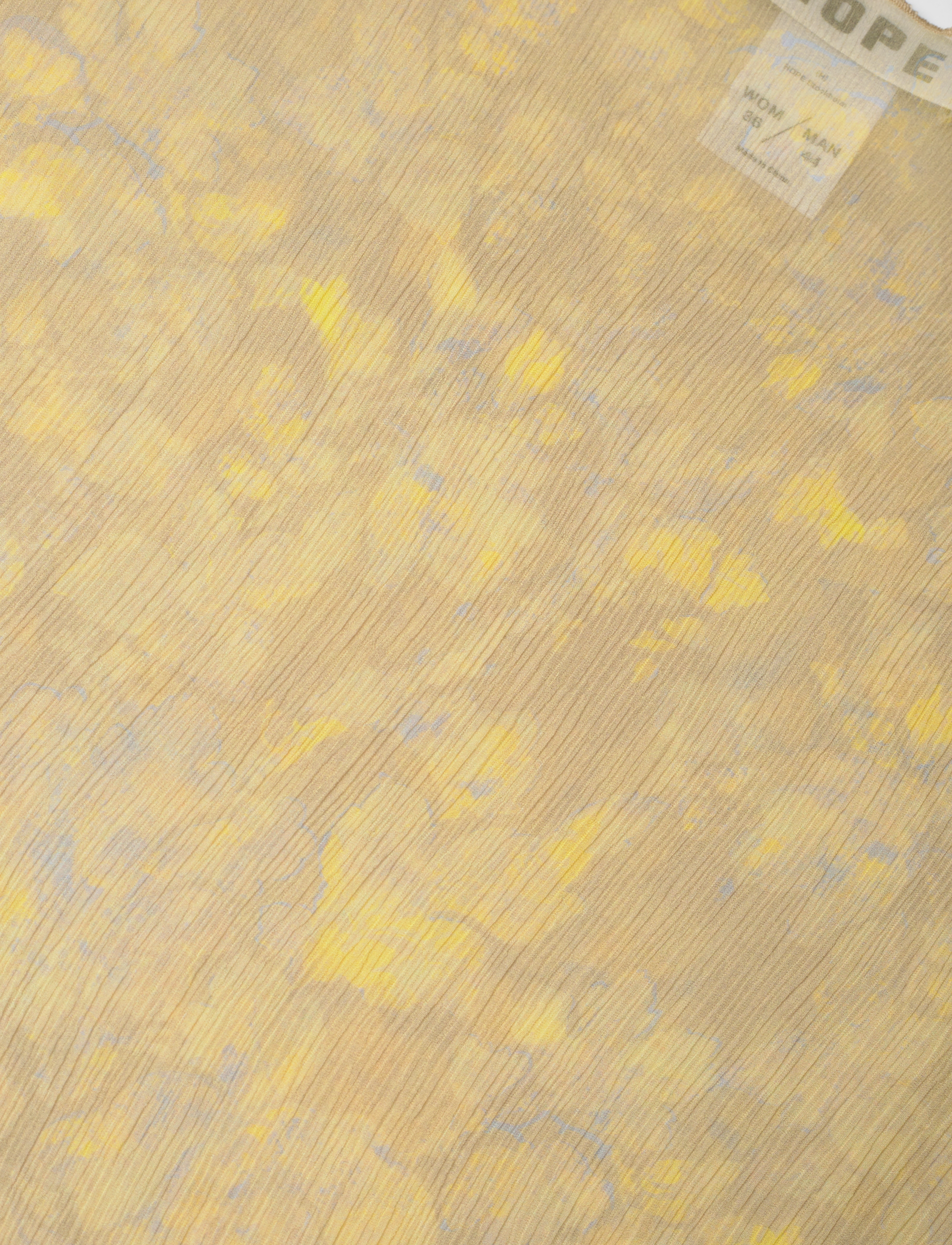 Hope - Simple Longsleeve Yellow Wallpaper Print - yellow wallpaper print - 2
